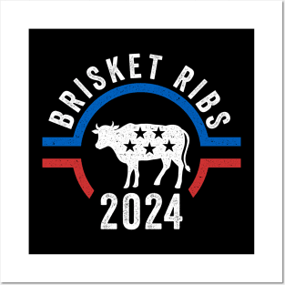 Brisket Ribs 2024 Funny BBQ Posters and Art